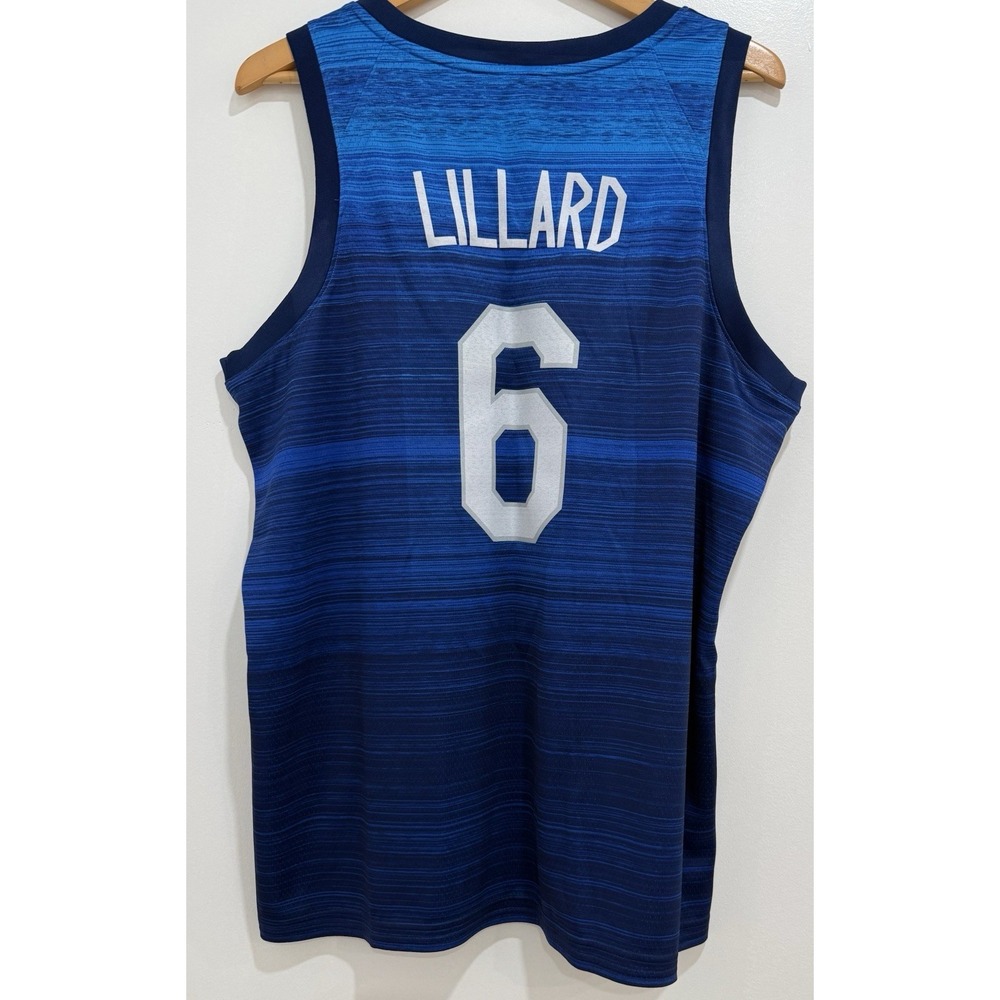NWOT Damian Lillard Team USA Jersey Swingman Olympics NBA Nike Sz L - Picture 2 of 7
